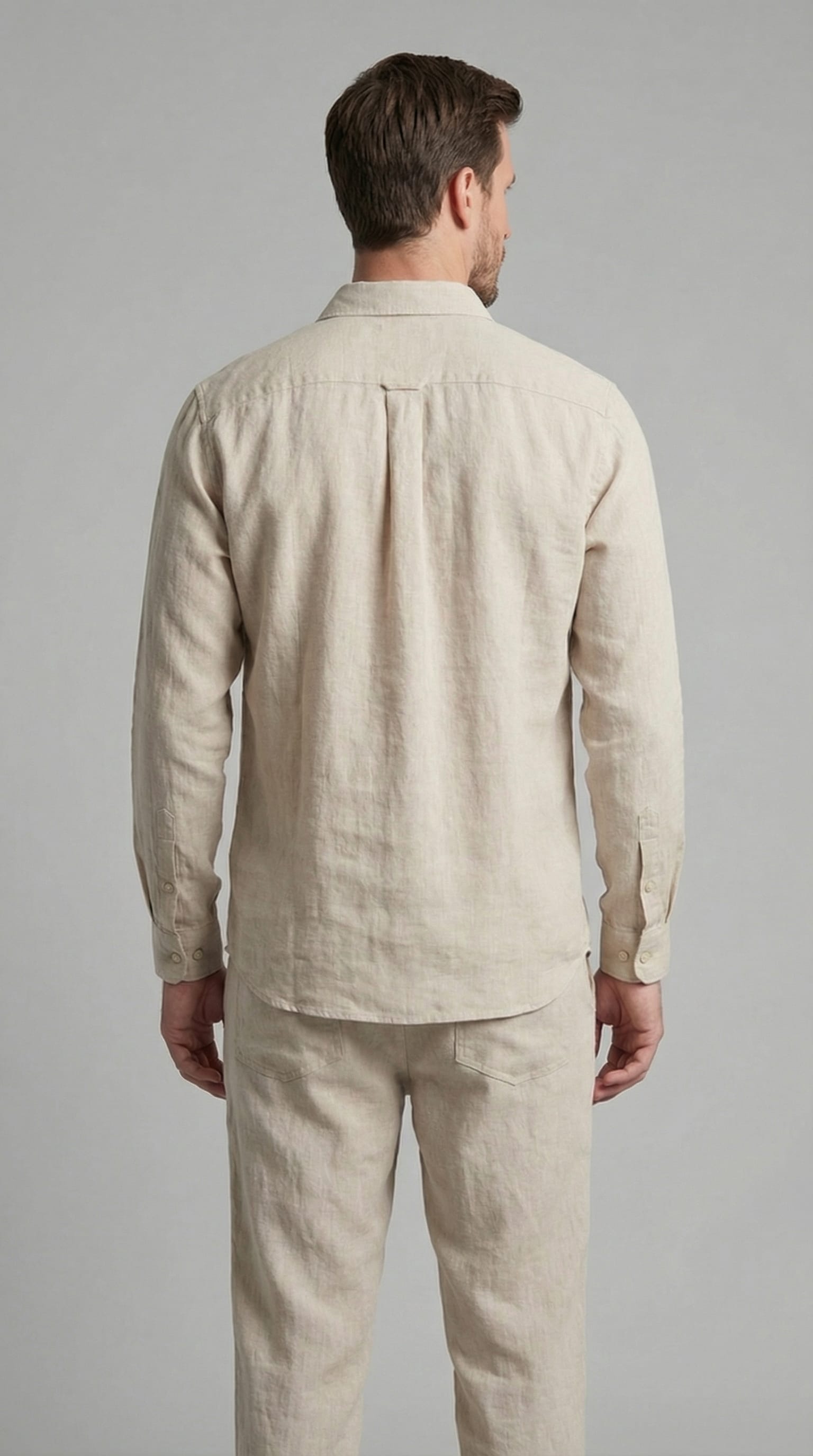 Herren Leinenset Slim Fit mit Kentkragen | Benedikt