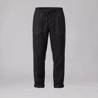 Herren Leinenhose mit Bundfalte und Kordelzug | Willi