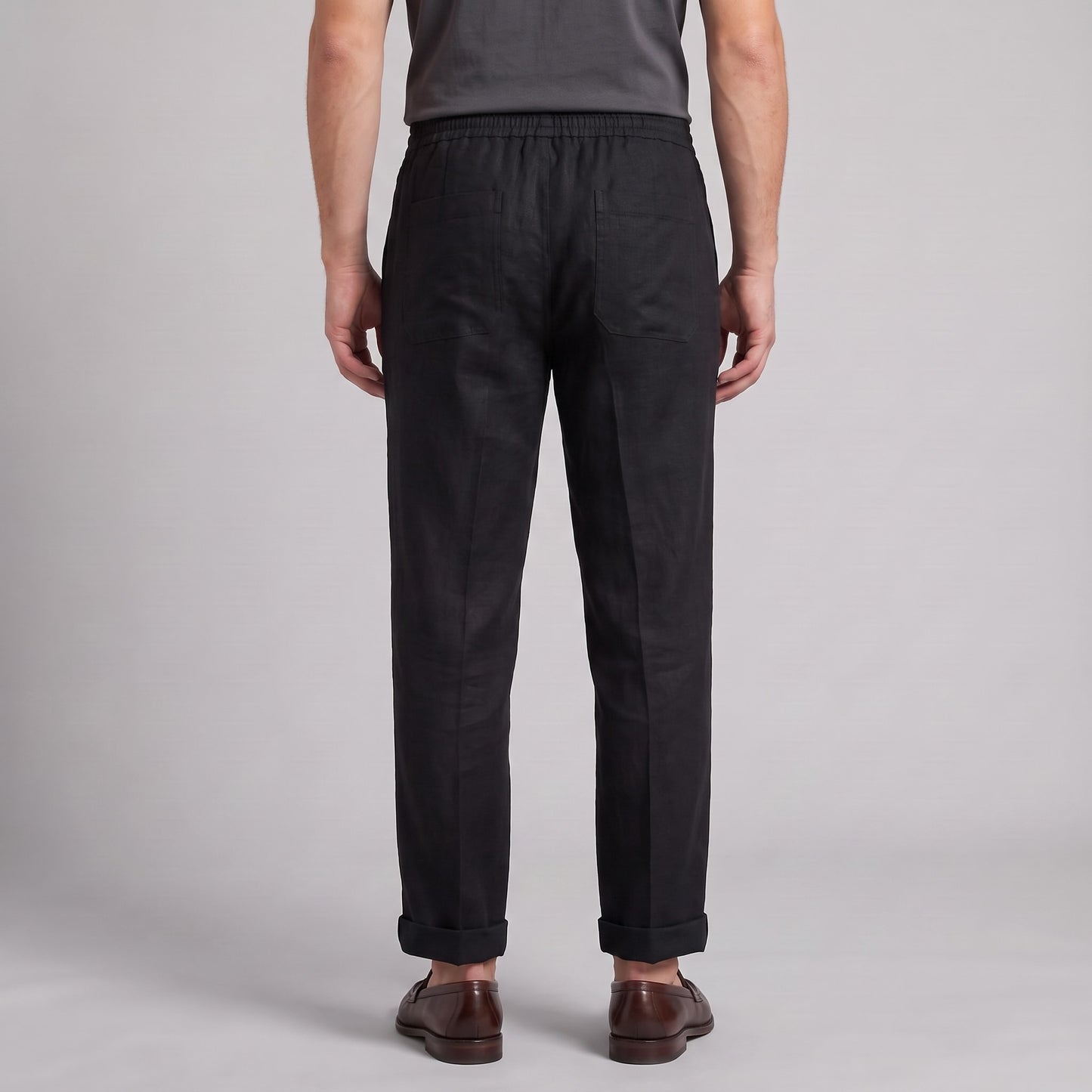 Herren Leinenhose mit Bundfalte und Kordelzug | Willi_15