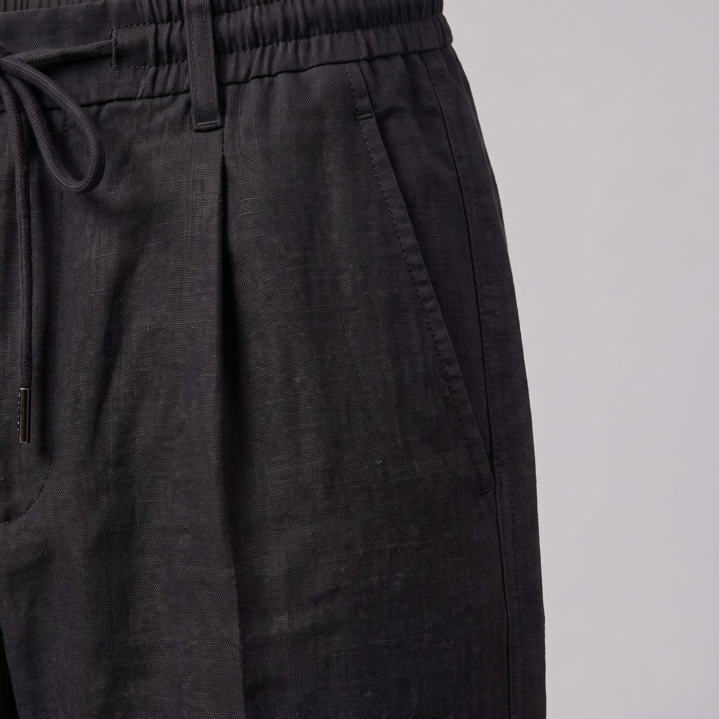 Herren Leinenhose mit Bundfalte und Kordelzug | Willi_17