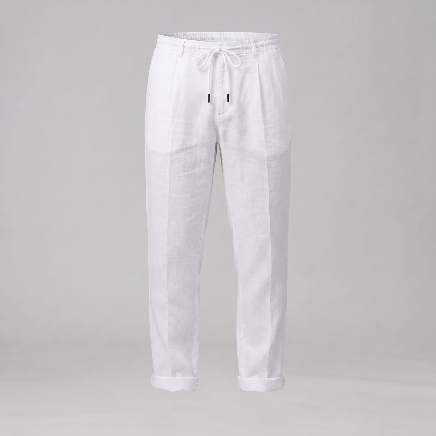 Herren Leinenhose mit Bundfalte und Kordelzug | Willi_2