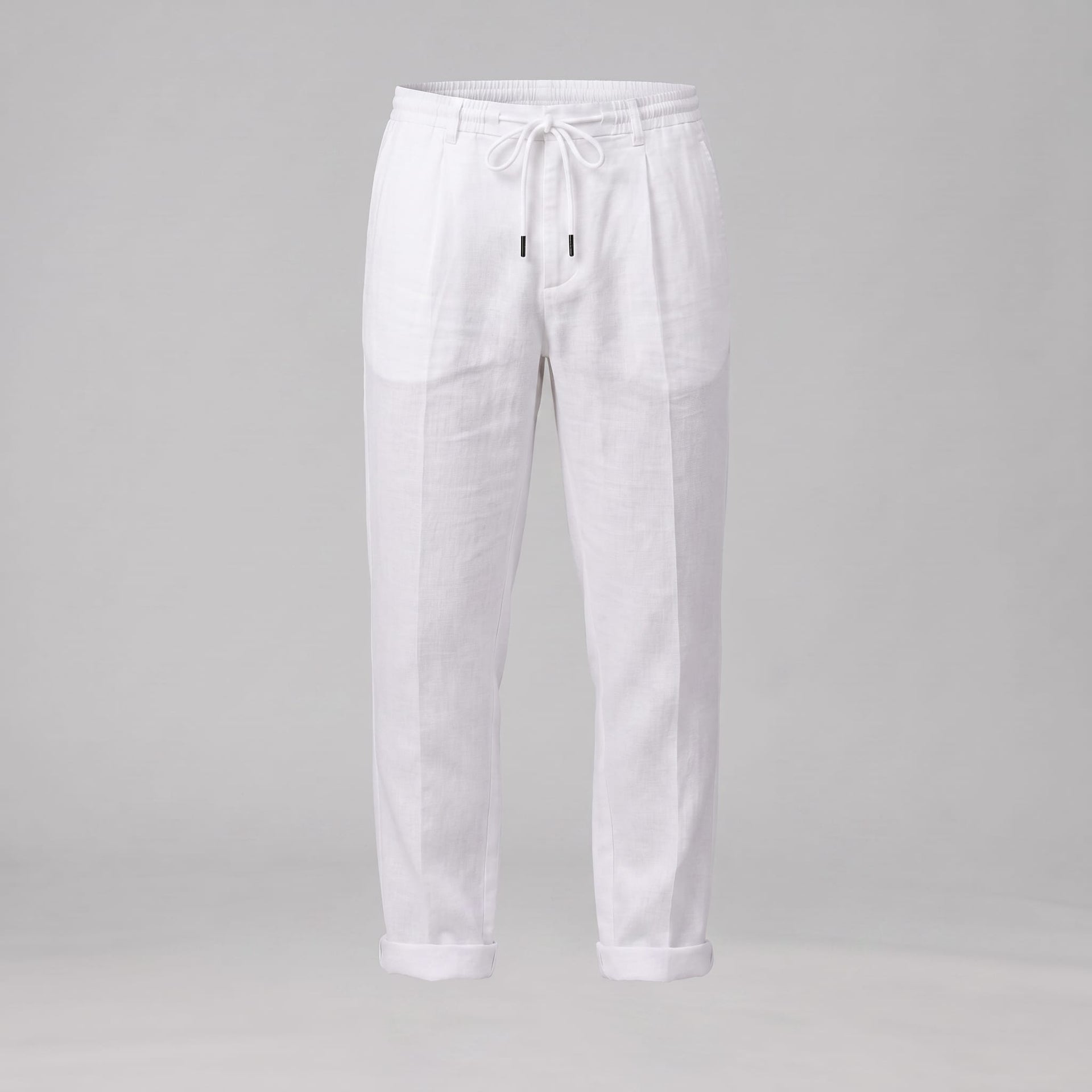 Herren Leinenhose mit Bundfalte und Kordelzug | Willi