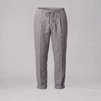 Herren Leinenhose mit Bundfalte und Kordelzug | Willi