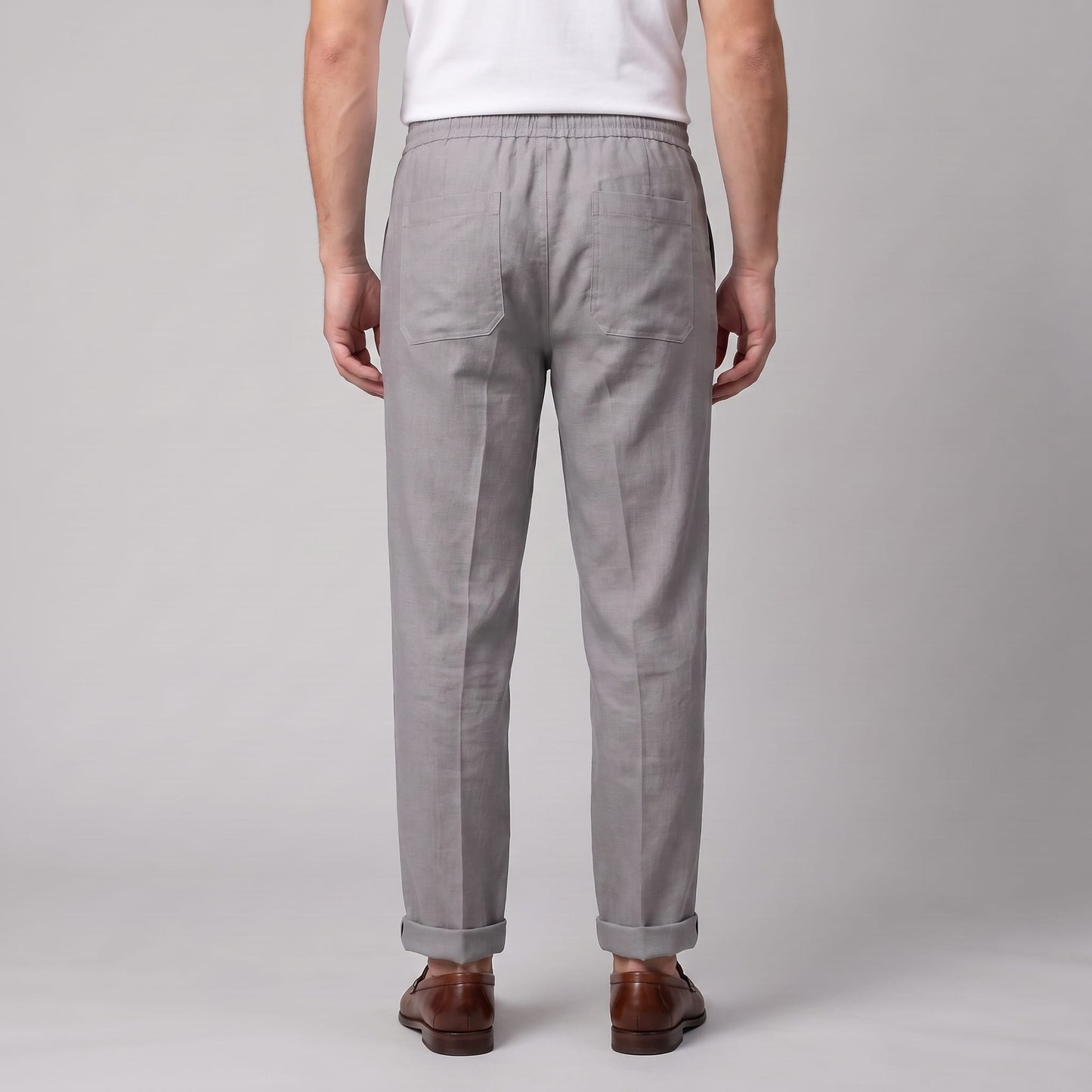 Herren Leinenhose mit Bundfalte und Kordelzug | Willi_21