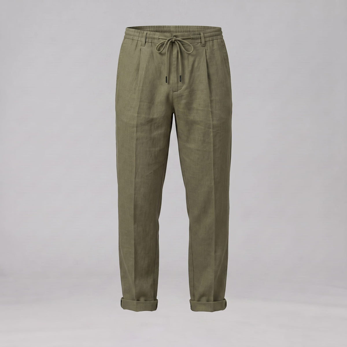 Herren Leinenhose mit Bundfalte und Kordelzug | Willi_26