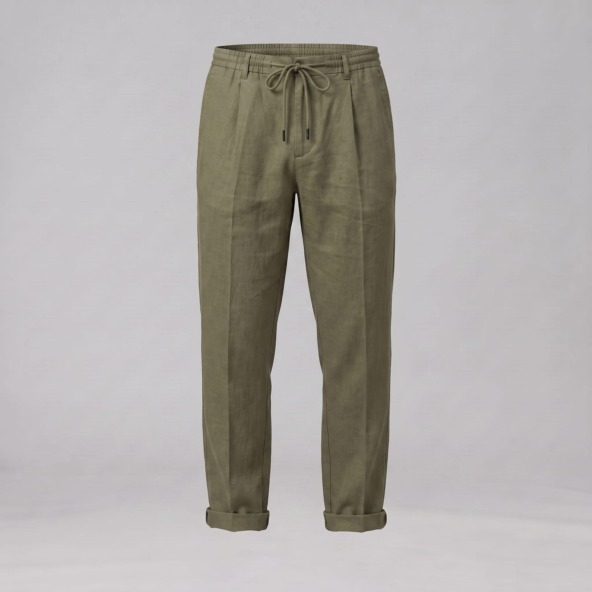 Herren Leinenhose mit Bundfalte und Kordelzug | Willi