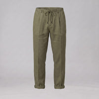 Herren Leinenhose mit Bundfalte und Kordelzug | Willi