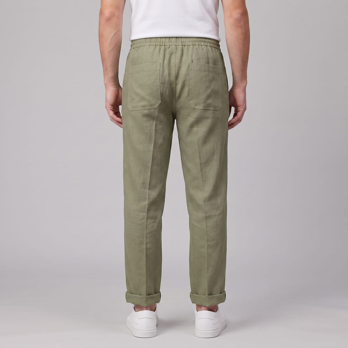 Herren Leinenhose mit Bundfalte und Kordelzug | Willi_27