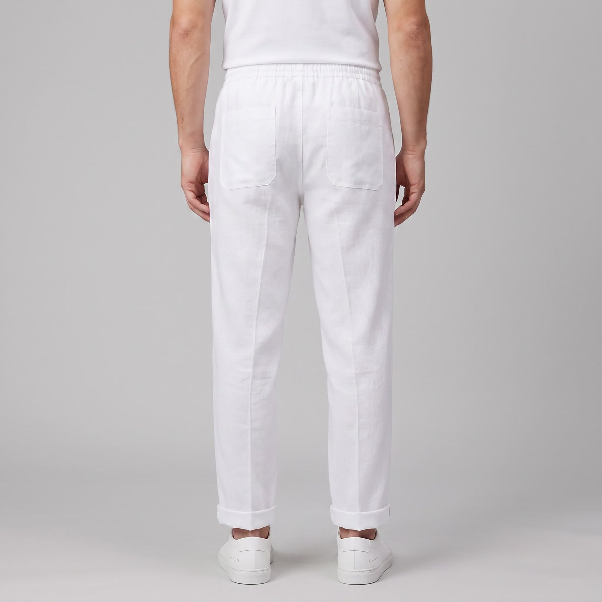 Herren Leinenhose mit Bundfalte und Kordelzug | Willi