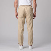 Herren Leinenhose mit Bundfalte und Kordelzug | Willi