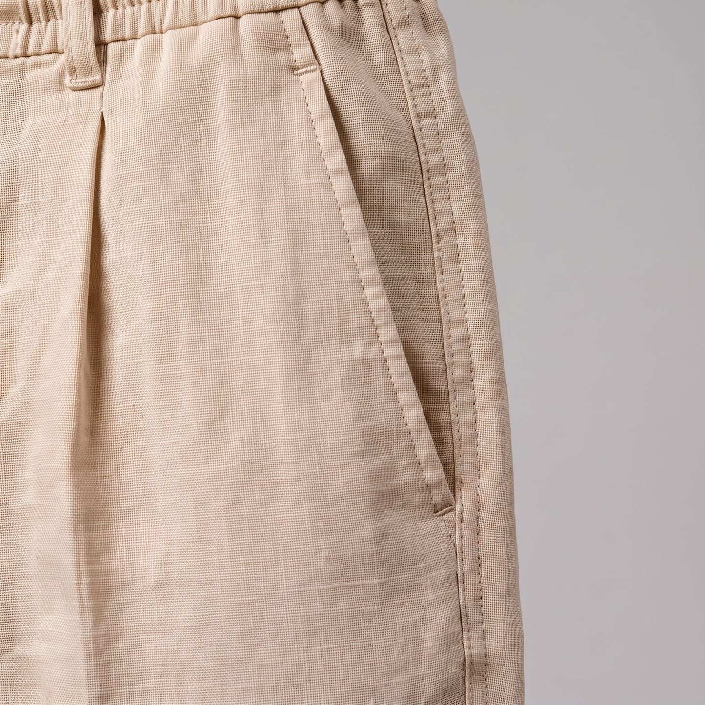 Herren Leinenhose mit Bundfalte und Kordelzug | Willi_35