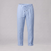 Herren Leinenhose mit Bundfalte und Kordelzug | Willi