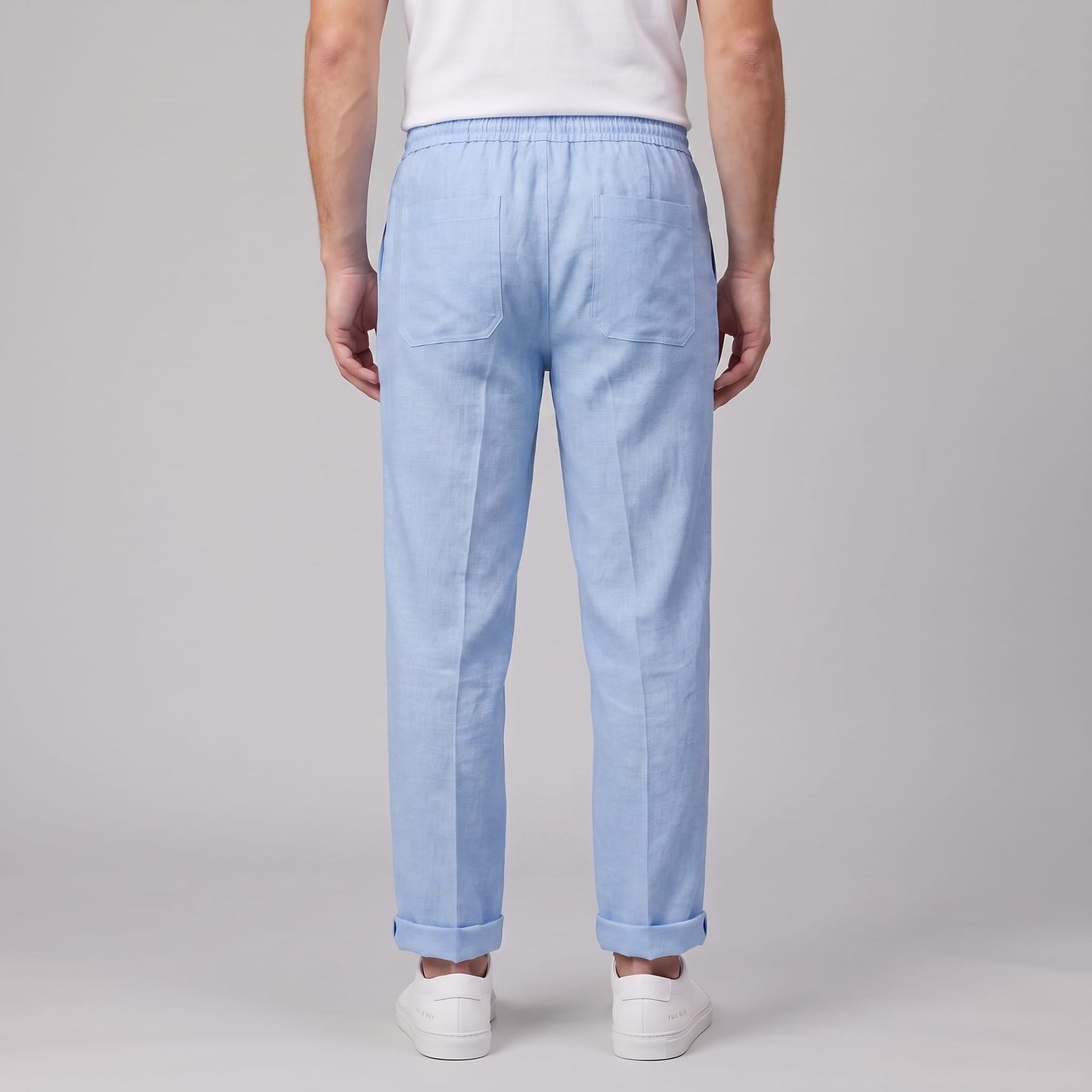 Herren Leinenhose mit Bundfalte und Kordelzug | Willi_39
