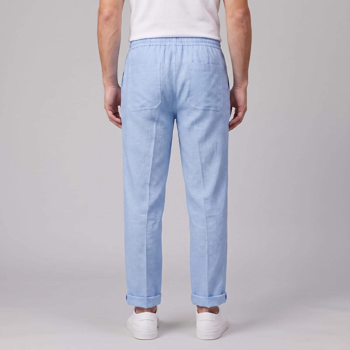 Herren Leinenhose mit Bundfalte und Kordelzug | Willi