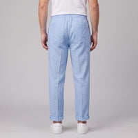 Herren Leinenhose mit Bundfalte und Kordelzug | Willi