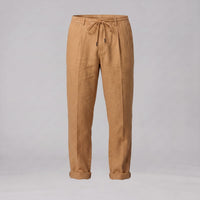 Herren Leinenhose mit Bundfalte und Kordelzug | Willi
