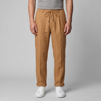Herren Leinenhose mit Bundfalte und Kordelzug | Willi