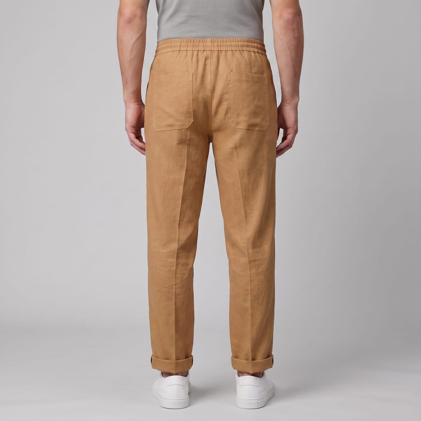 Herren Leinenhose mit Bundfalte und Kordelzug | Willi_45