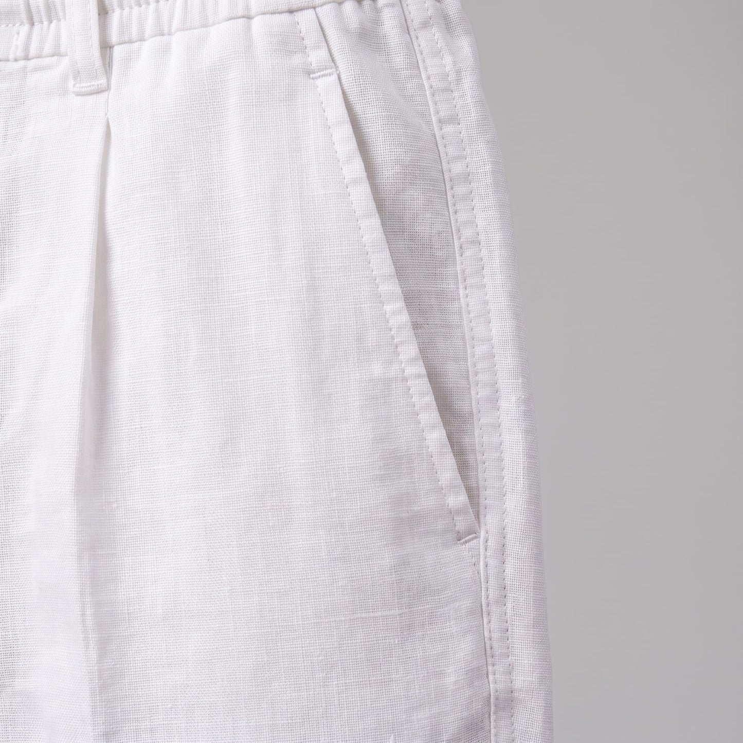 Herren Leinenhose mit Bundfalte und Kordelzug | Willi_5
