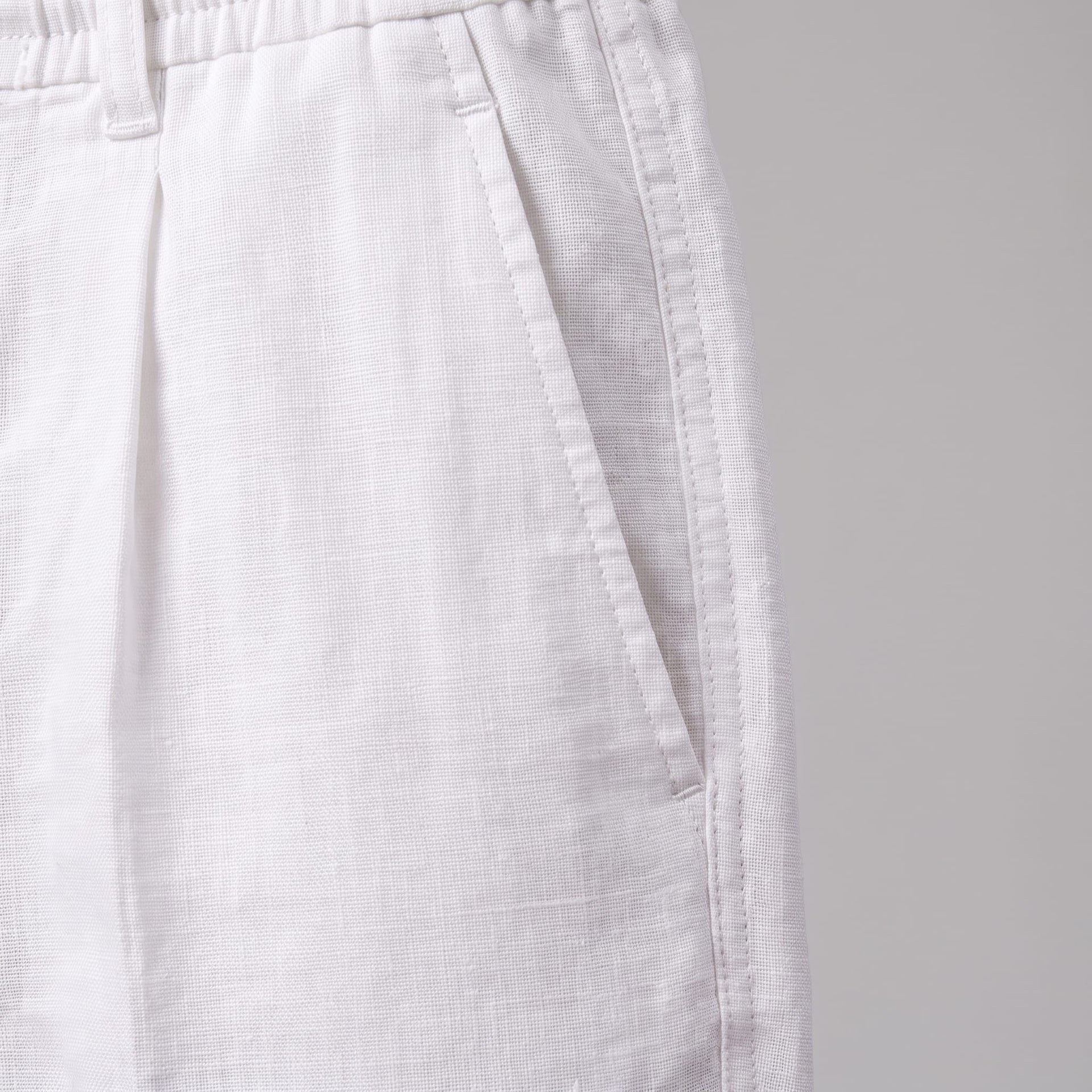 Herren Leinenhose mit Bundfalte und Kordelzug | Willi