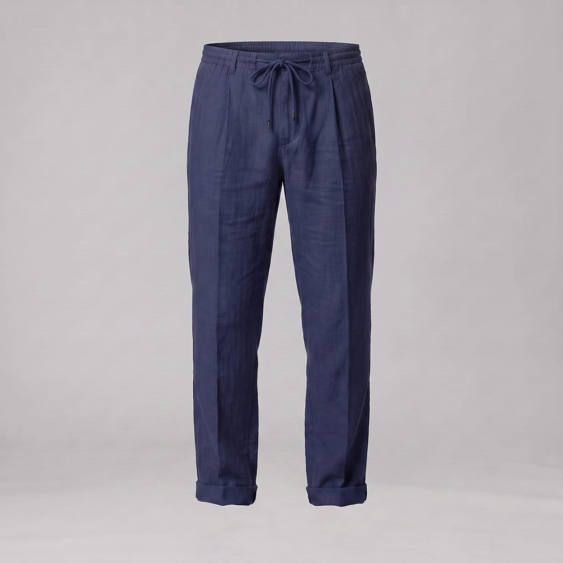 Herren Leinenhose mit Bundfalte und Kordelzug | Willi