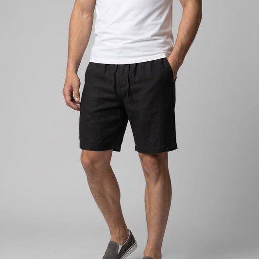 Herren Leinenshorts mit Kordelzug | Bodo_1
