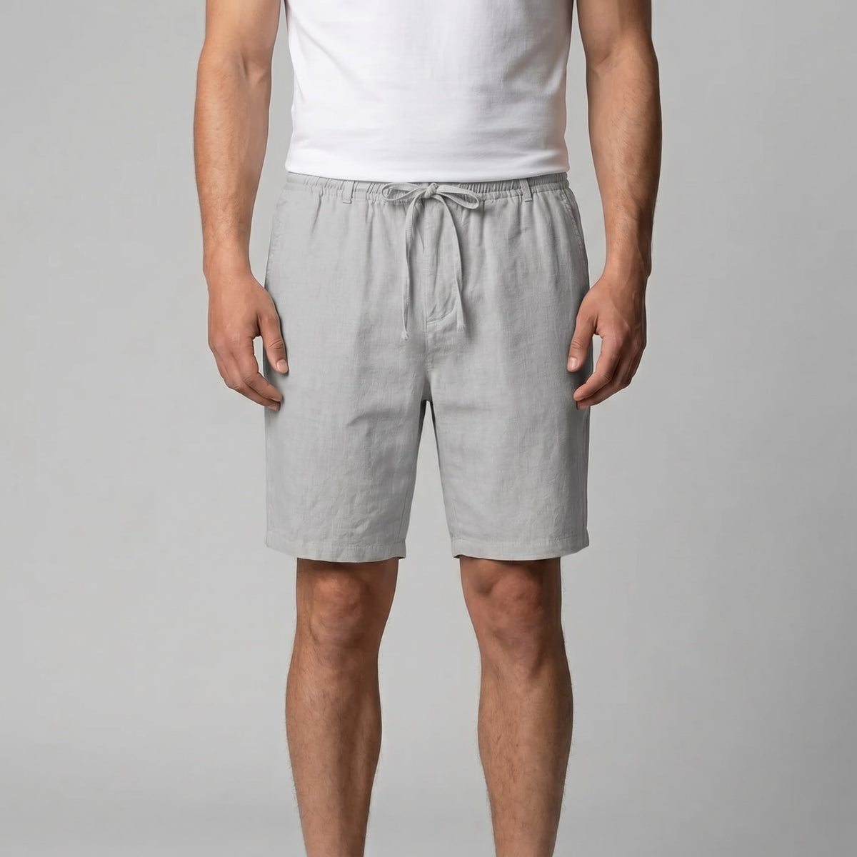 Herren Leinenshorts mit Kordelzug | Bodo