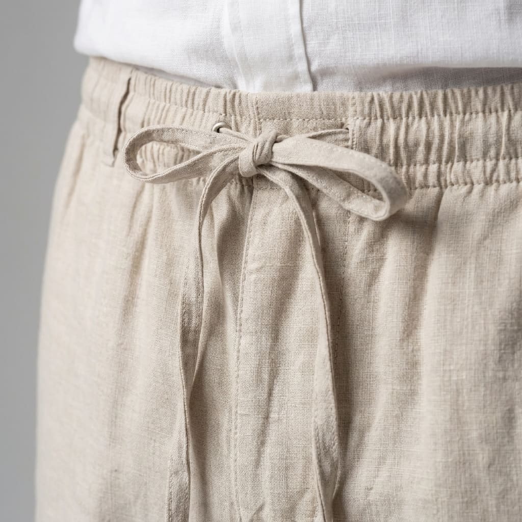 Herren Leinenshorts mit Kordelzug | Bodo