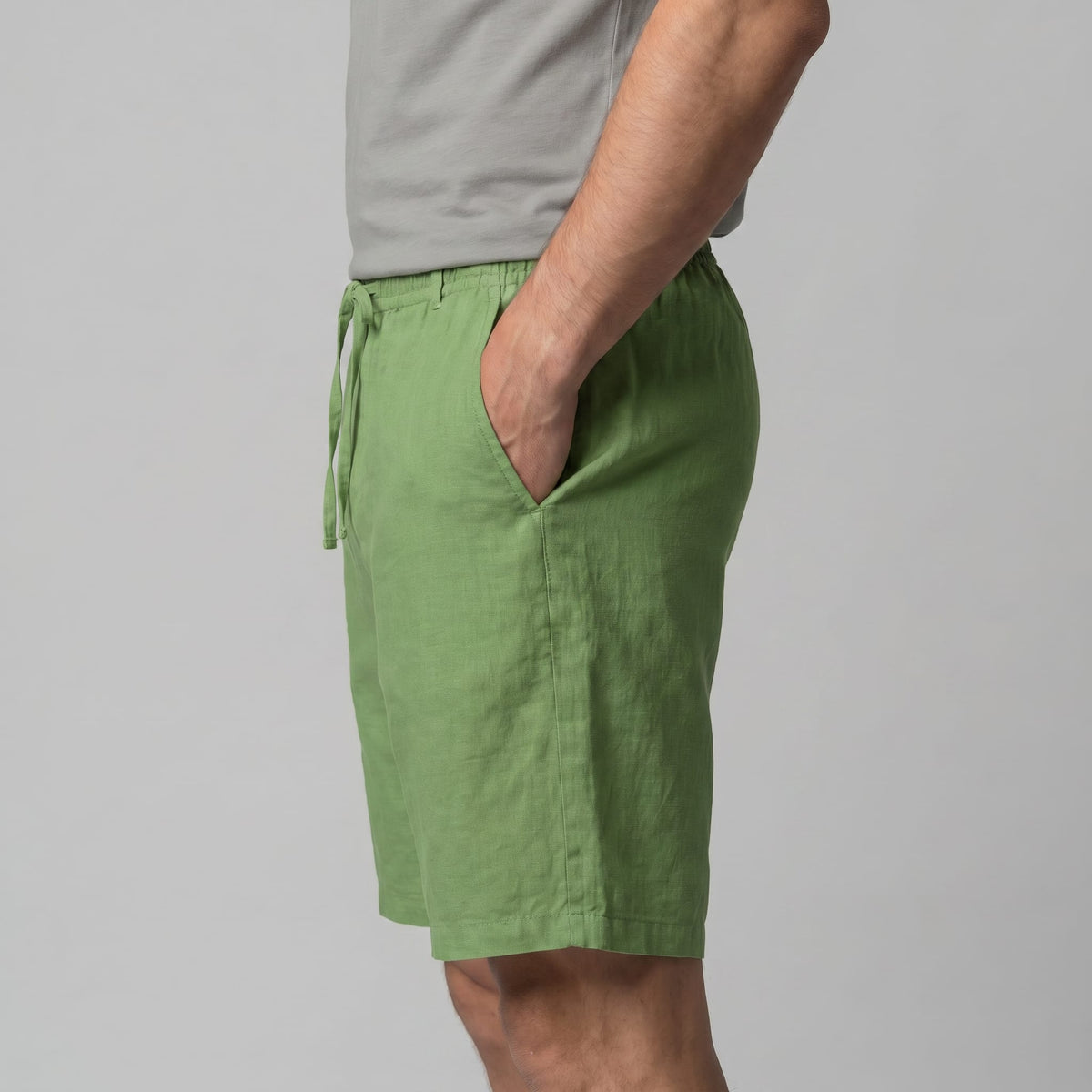 Herren Leinenshorts mit Kordelzug | Bodo_27