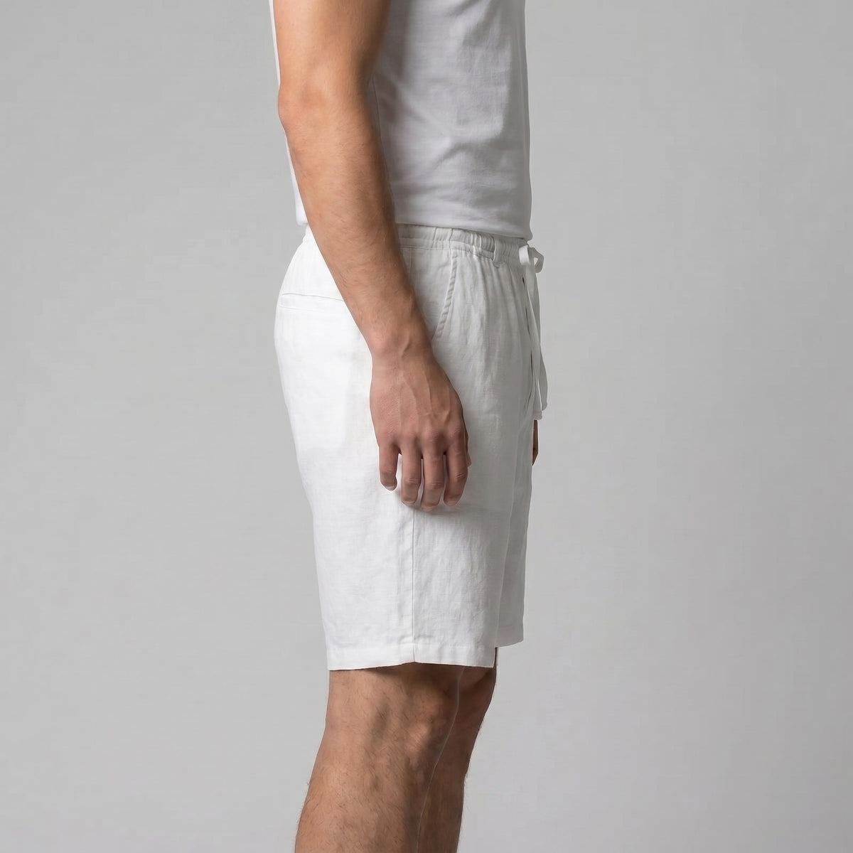 Herren Leinenshorts mit Kordelzug | Bodo
