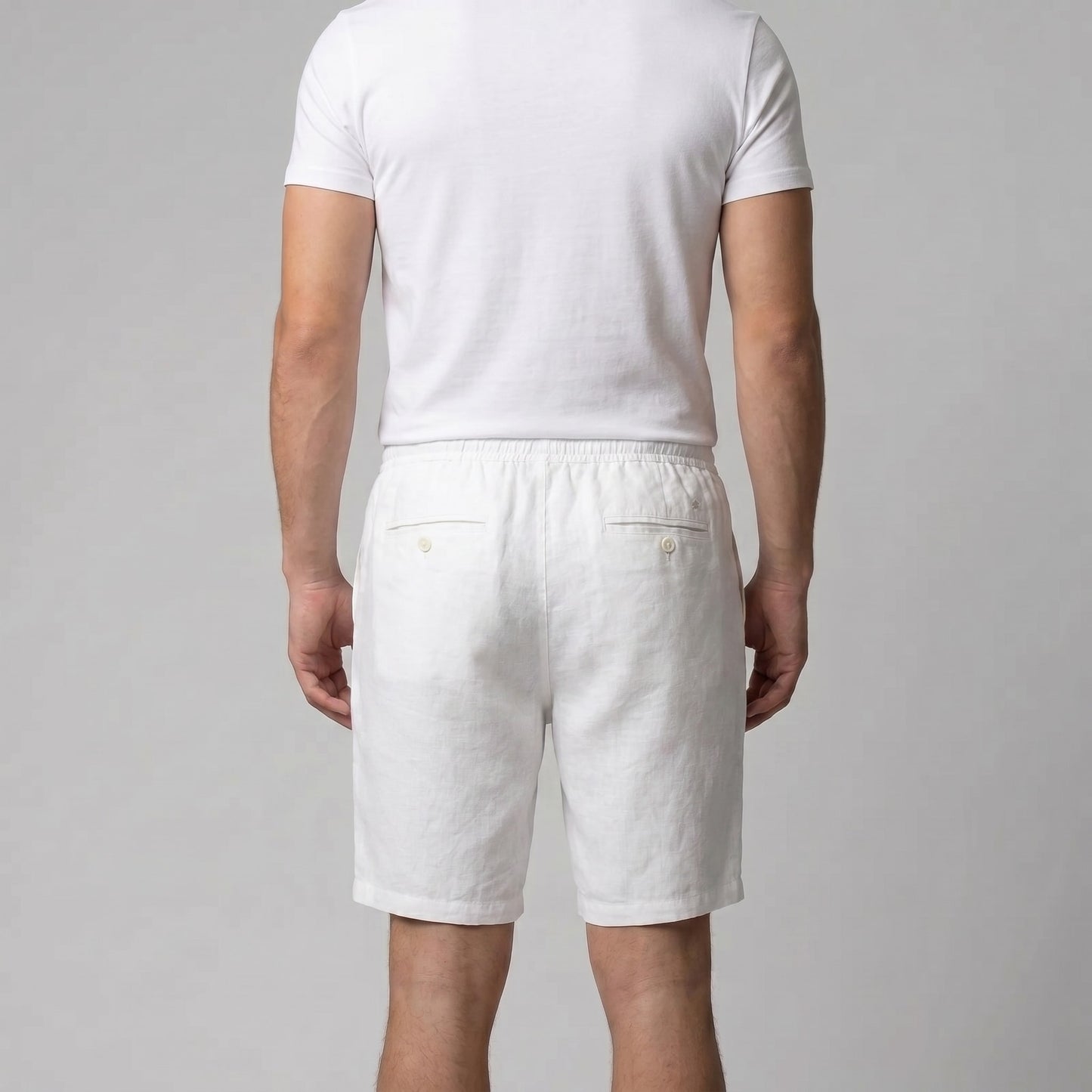 Herren Leinenshorts mit Kordelzug | Bodo_8