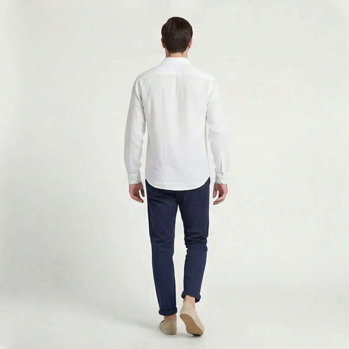 Herren Leinenhemd Langarm mit Brusttasche | Cornelius_11