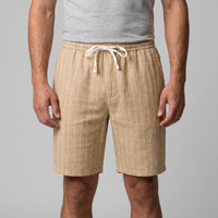 Herren Leinenshorts mit Nadelstreifen | Reimund