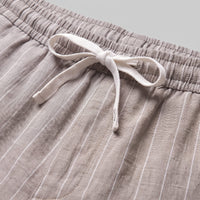 Herren Leinenshorts mit Nadelstreifen | Reimund