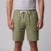 Herren Leinenshorts mit Nadelstreifen | Reimund