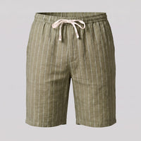 Herren Leinenshorts mit Nadelstreifen | Reimund