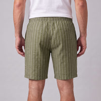 Herren Leinenshorts mit Nadelstreifen | Reimund