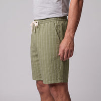 Herren Leinenshorts mit Nadelstreifen | Reimund