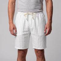 Herren Leinenshorts mit Nadelstreifen | Reimund