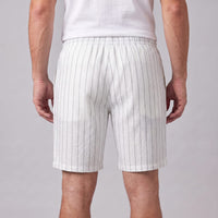 Herren Leinenshorts mit Nadelstreifen | Reimund