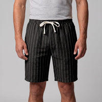 Herren Leinenshorts mit Nadelstreifen | Reimund