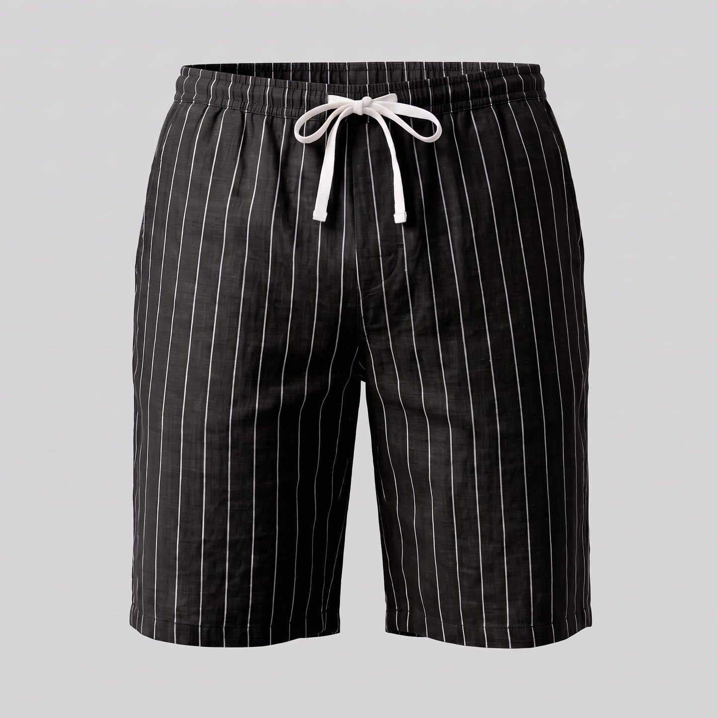 Herren Leinenshorts mit Nadelstreifen | Reimund_26