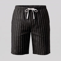 Herren Leinenshorts mit Nadelstreifen | Reimund