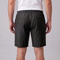 Herren Leinenshorts mit Nadelstreifen | Reimund