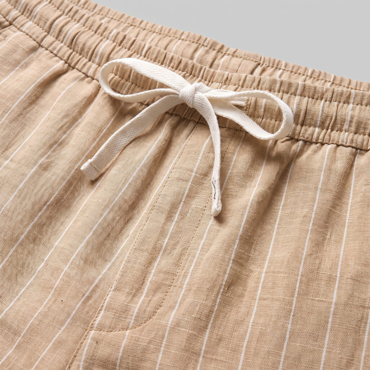 Herren Leinenshorts mit Nadelstreifen | Reimund