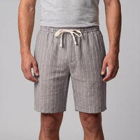 Herren Leinenshorts mit Nadelstreifen | Reimund