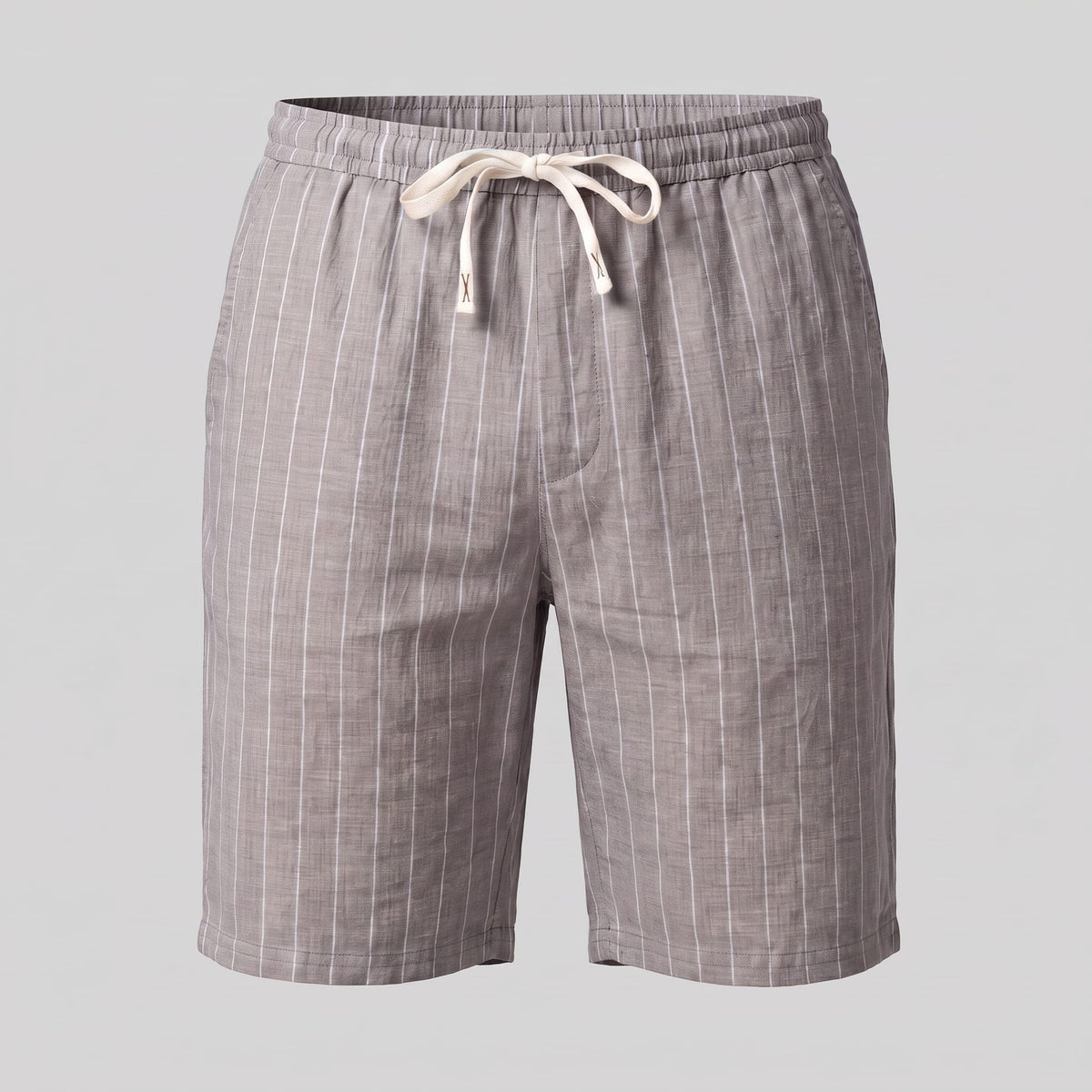 Herren Leinenshorts mit Nadelstreifen | Reimund_8