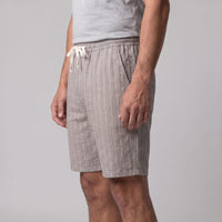 Herren Leinenshorts mit Nadelstreifen | Reimund
