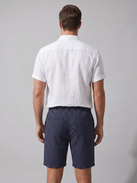 Herren Leinenhemd mit Streifenshorts | Bernhard