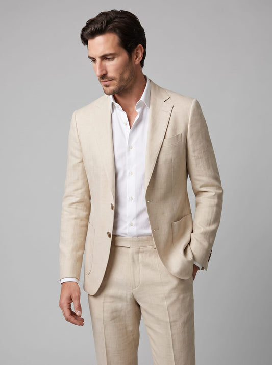 Herren Leinenanzug Slim Fit Zweiteiler | Erdmann_1